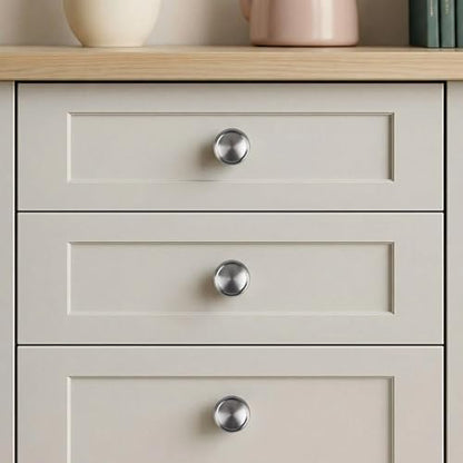 10 Pack Brushed Satin Nickel Cabinet Knobs, 1-1/4 Inch Zinc Alloy Knob - color: Brushed Satin Nickel