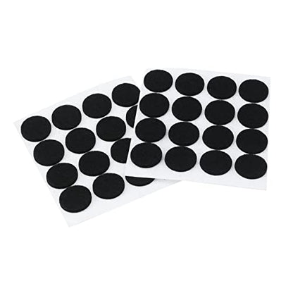 Antrader 160 Pack 0.7 Inch Self-Stick Furniture Round Felt Pads,Black - color: Black, size: 0.7" Dia. Round