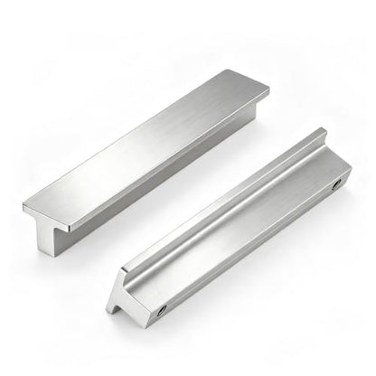 Goldenwarm 10 Pack 3-3/4" Brushed Nickel Cabinet Pulls Drawer Handles - color: Brushed Nickel, size: 3-3/4in Hole Centers
