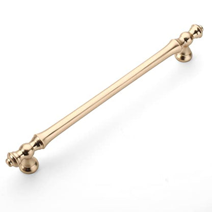 Amerdeco 10 Pack Brushed Brass Cabinet Pulls 7.5" - color: Brushed Brass, size: 7.5" hole center