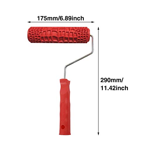 7'' Texture Roller, Classic Brick Pattern Embossed Paint Roller