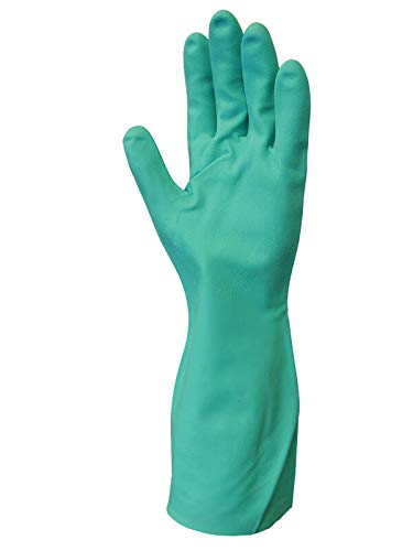 SHOWA 730 Chemical Resistant Glove, 15-mil Nitrile, X-Large, 12-Pack - size: X-Large, style: 12-pack