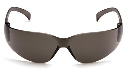 Pyramex Intruder Safety Eyewear Clear Frame Full Foam Padding Clear Anti-Fog Lens - color: Gray Anti-fog Lens/ Gray Frame, style: Standard