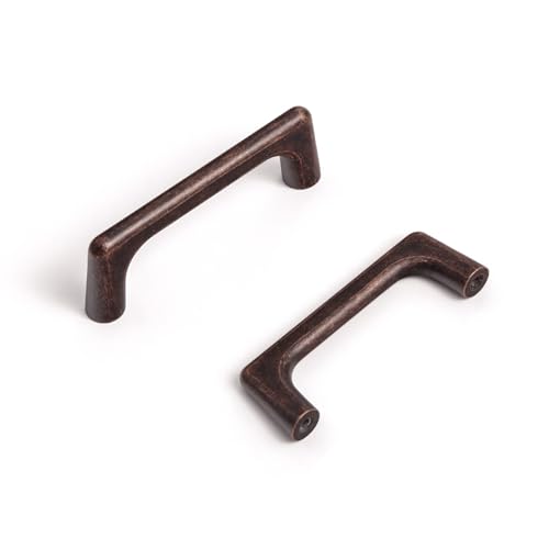 Goo-Ki Antique Oil Rubbed Bronze Cabinet Pulls with 3''(76mm),Retro Style Solid Zinc Cabinet Handles for Drawer,Cupboard, Wardrobe,24 Pack - color: Antique Oil Rubbered Bronze, size: 3'' Hole Centers