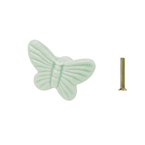 Geesatis Butterfly Cabinet Knobs,10Pcs Single Hole Pulls Handles - style: Butterfly