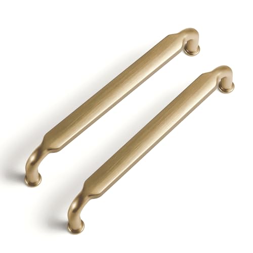Goo-Ki 6 Pack 5 Inch （128mm） Hole Center Cabinet Pulls Champagne Bronze Zinc Alloy Kitchen Drawer Pulls Drawer Handles 5.4 Inch Length 2202-UBR-128 - color: Champagne Bronze, size: 5 Inch Hole Centers