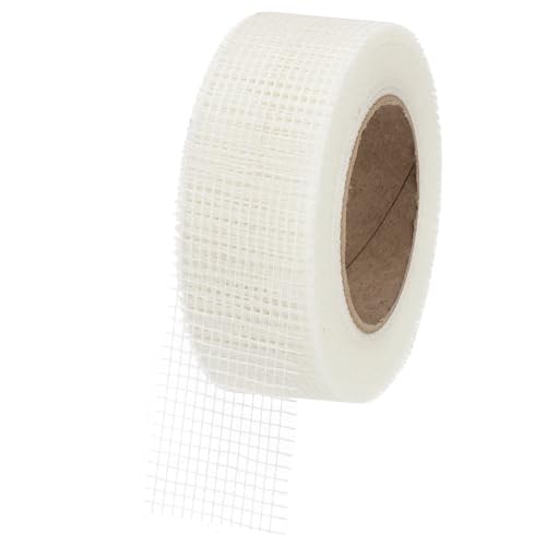 PATIKIL Drywall Repair Mesh Tape, 2 inch x 164 ft Fiberglass Repair Patch Self-Adhesive Dry Wall Joint Tape 8 Mesh Wall Hole Crack and Seam Patch, White - size: 2 inch x 164 Feet