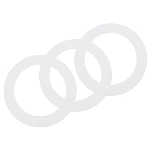 uxcell 3Pack Goof Rings, 4.1" ID 5.9" OD Steel Flat Goof Trim Ring Light Cover Plate Flush Mount Can Converter for Recessed Downlight Vent Ceiling Medallion Wall Hole Decor, Matte White - color: White, size: 4.1" ID x 5.9" OD