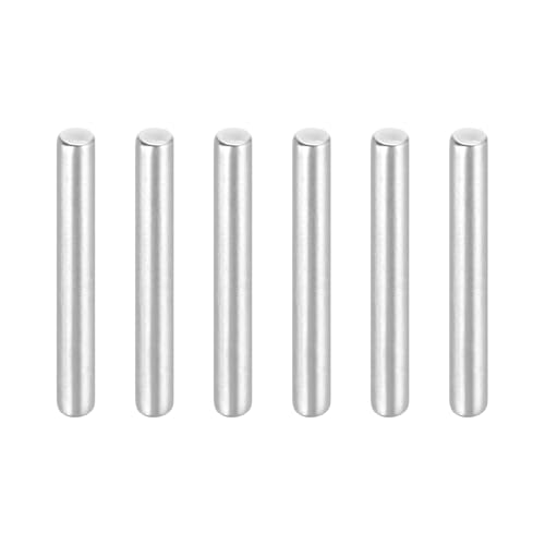 MECCANIXITY 6Pcs 1/8"x1" Dowel Pins Cylindrical Shelf Support Pegs - size: 1/8"x1"