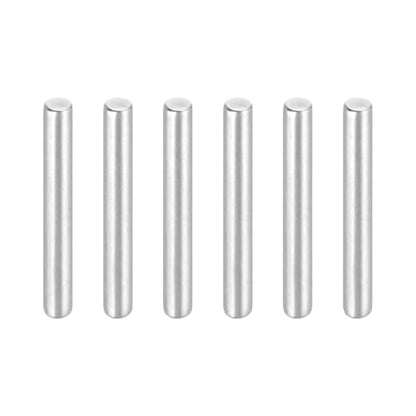 MECCANIXITY 6Pcs 1/8"x1" Dowel Pins Cylindrical Shelf Support Pegs - size: 1/8"x1"