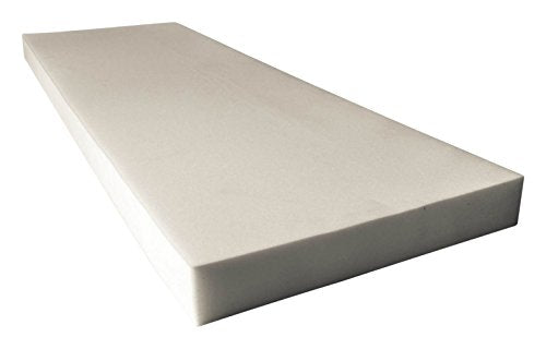 AK Trading Upholstery High Density Cushion Seat Replacement, Sheet, Padding Foam, 5" x 24" x 72", White, (UF-5x24x72) - size: 5" x 24" x 72"