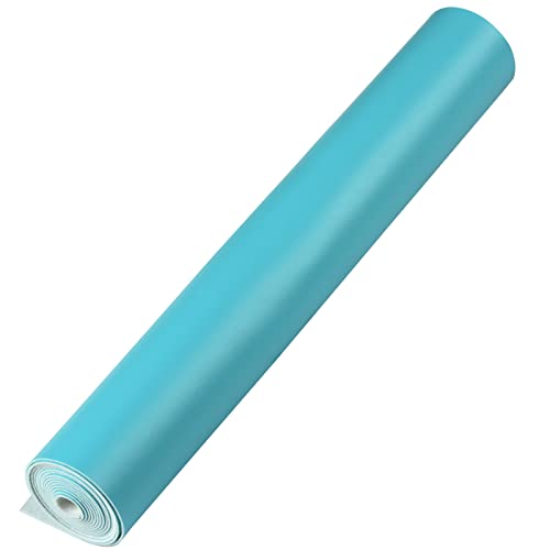 Smooth Solid Color Faux Leather Sheets Roll 12"X53" (30cmX135cm),Very Suitable for Making Crafts, Leather Earrings, Bows,Sewing (Sky Blue) - color: Sky Blue