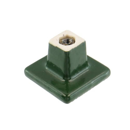 Geesatis 6Pcs Ceramic Vintage Knobs, with Mounting Screws, Green - style: Square(6Pcs)