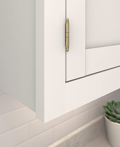 Amerock 3/4" Partial Wrap Golden Champagne Decorative Cabinet Hinge - color: Golden Champagne