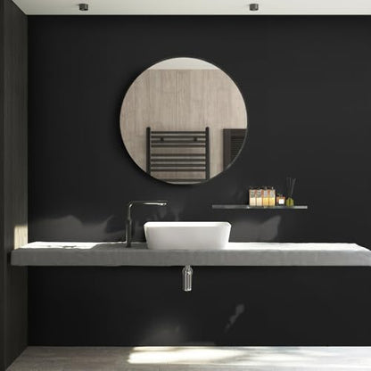 Rugreat Matte Black Peel and Stick Wallpaper Solid Modern 236inL 15.7inW - color: Black, size: 15.7" x 236"