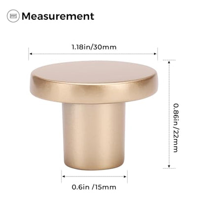 Ravinte Cabinet Knobs, 10 Pack Champagne Gold Dresser Drawer Pulls - color: Champagne Gold