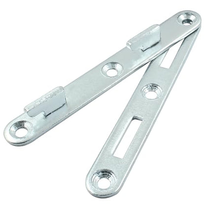 Hordion 4 Sets 5" Bed Rail Fasteners, Wood Bed Rail Fittings - size: 5 Inch