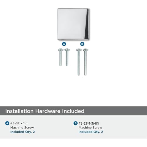 khtumeware 10-Pack 1-1/2 Square Heavy Duty Solid Polished Chrome zinc backplates for Cabinet knobs Suitable for Dressers,Drawers and Kitchen Hardware - color: Polished Chrome