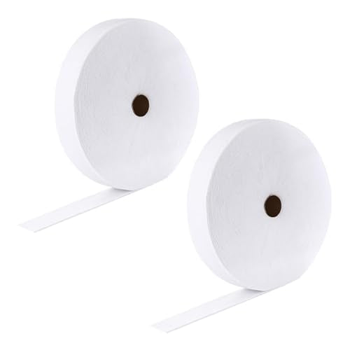 2 Rolls Jelly Roll Batting Strips for Rugs 2 1/4 inch Cotton Quilt Batting - color: White-2roll