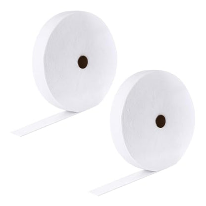 2 Rolls Jelly Roll Batting Strips for Rugs 2 1/4 inch Cotton Quilt Batting - color: White-2roll