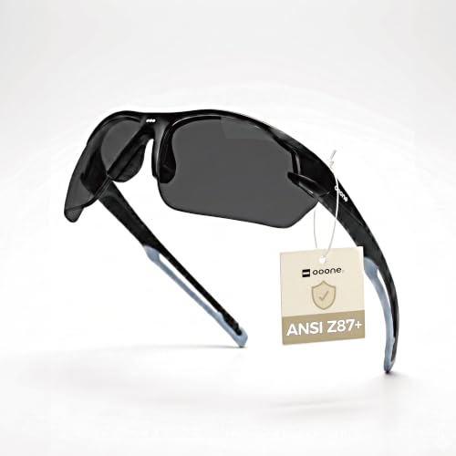 ANSI Z87+ Safety Glasses, Anti-Fog Lightweight Protective Eyewear - color: Smoke
