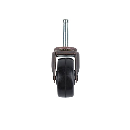 Shepherd Hardware 9345 2-Inch Medium Duty Stem Caster, 2-Pack,Black