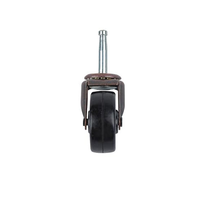 Shepherd Hardware 9345 2-Inch Medium Duty Stem Caster, 2-Pack,Black