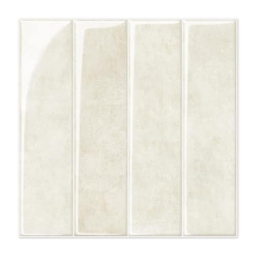 Alwayspon 10 Sheets 12inch/30.5cm 3D Vinyl Backsplash Tiles, Self-Adhesive Peel and Stick Wall Tile Stickers Stick on Subway Tiles for Kitchen Bathroom Wall, Cream Beige - color: Cream Beige