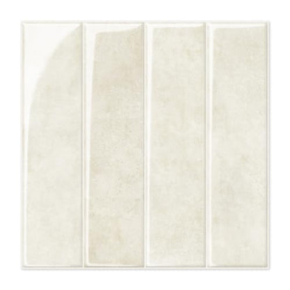 Alwayspon 10 Sheets 12inch/30.5cm 3D Vinyl Backsplash Tiles, Self-Adhesive Peel and Stick Wall Tile Stickers Stick on Subway Tiles for Kitchen Bathroom Wall, Cream Beige - color: Cream Beige