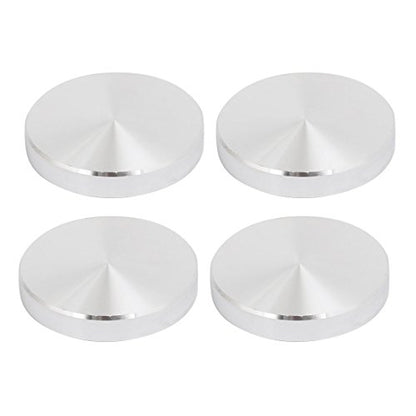 uxcell 4pcs 60mm Dia 10mm Thickness M10 Thread Aluminum Disc Hardware