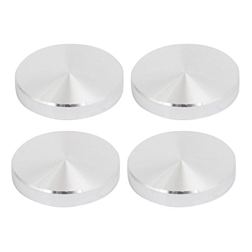 uxcell 4pcs 60mm Dia 10mm Thickness M10 Thread Aluminum Disc Hardware