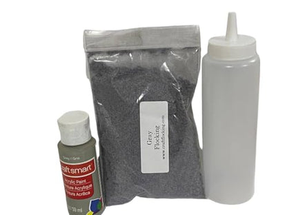 Flocking Kit 1oz Flock (Gray) - color: Gray