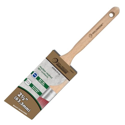 ROLLINGDOG 2.5 Inch Oval Angled Paint Brush - size: 2.5 Inch