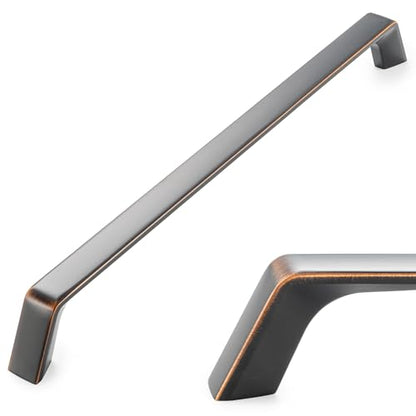 KOOFIZO 1 Pack 8-4/5 Inch Oil Rubbed Bronze Cabinet Pulls Rubbed Bronze Cabinet Handles Hardware for Kitchen Cabinets Drawers P21 Bedroom Dresser Bathroom Vanity Cupboard - color: Oil Rubbed Bronze, size: 8-4/5" CC - 1Pcs