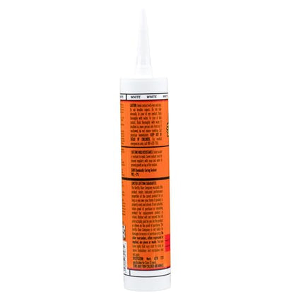 Gorilla 100% Silicone Caulk, Kitchen & Bath Sealant, White, 10 oz Cartridge - color: White, size: 10 Ounce