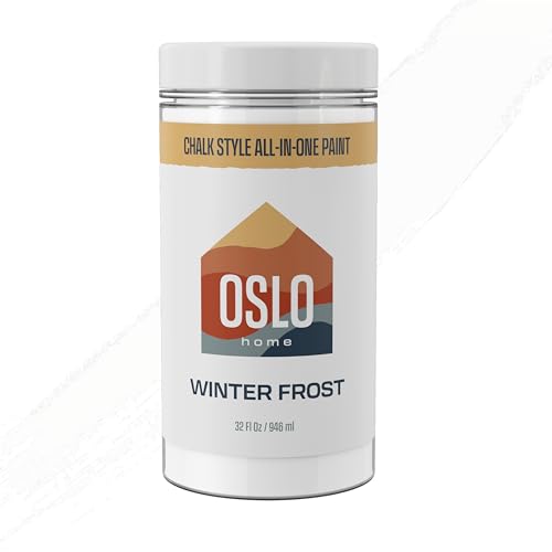 Chalk Style Paint, White (Winter Frost), Quart, Matte - color: 01) Winter Frost, size: 32 Fl Oz (Pack of 1)