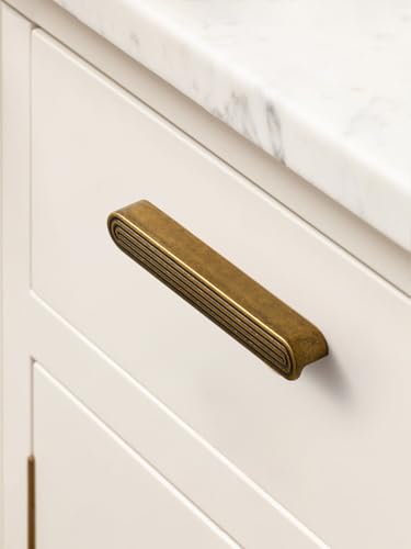 Cabinet Pulls Antique Brass 6.3" Hole Center 5 Pack - color: Antique Brass, size: 6-5/16"(160mm) Hole Center