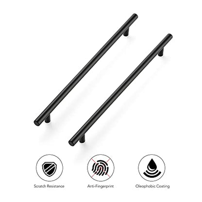 Ravinte Matte Black Cabinet Handles 12-1/2"Length,10" Hole Center,10 Pack - size: 12-1/2 Inch（10 Inch Hole Center）