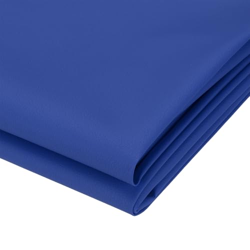 PATIKIL 63x39.4in Faux Leather Sheets, Faux Leather Fabric Sheets Vinyl Fabric Synthetic Soft Waterproof PVC for Replacement Upholstery Car Furniture Sofa Boat Marine, Blue - color: Blue