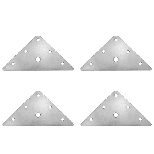 Mending Plates JCBIZ 4pcs Stainless Steel Triangular Flat Corner Braces Straight Brackets