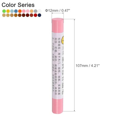 uxcell 20Pcs Wood Filler Stick Color Series Furniture Repair Wax Crayon Kit - color: Color Series