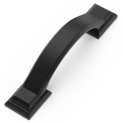 10 Pack 3 Inch Cabinet Pulls Matte Black Kitchen Cabinet Handles Zinc Alloy Drawer Pulls Solid Cabinet Hardware - color: Matte Black, size: 3" Hole Center(76mm)