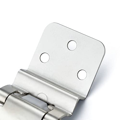 Ravinte 3/8" Inset Polished Chrome Cabinet Hinges 10 Pack (5 Pairs) - color: Polished Chrome