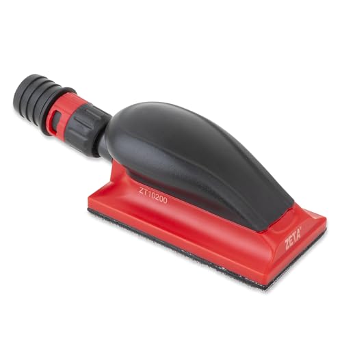 ZETA Dust-Free Multi Hole Vacuum Hand Sanding Block - Hook & Loop Backing (2.75" x 5") - size: 2.75" x 5"
