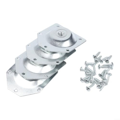 Angled Leg Mounting Plates Furniture Table Leg Attachment Plates Brackets For Tables, Chairs And Cabinets Wooden Legs