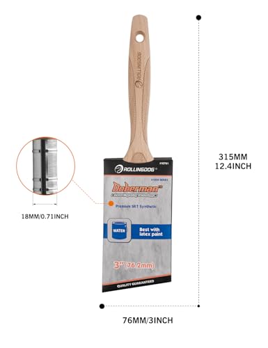 ROLLINGDOG 3" Angular Paint Brush