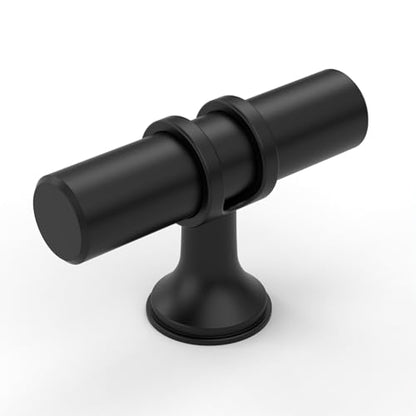 Amerdeco 10 Pack Matte Black Cabinet Knobs 2 Inch T Bar Cabinet Pulls Kitchen Cabinet Handles Cabinets Hardware Drawer Pulls ZH0058 - color: Matte Black, size: 2"/51MM