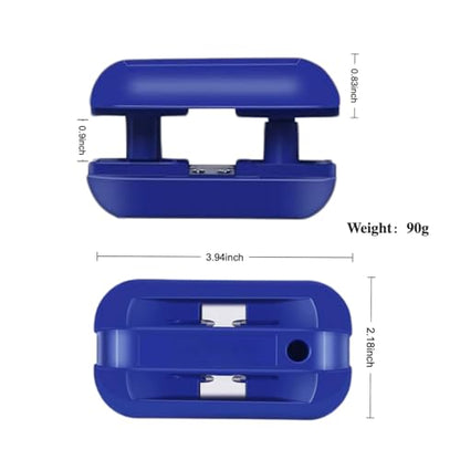 SHIAWASENA Hand Planer Versatile Woodworking Edge Bander for Burrs, Edge Banding Trimmer with Tungsten Carbide Blades, Double & Single Edge Operation for ABS, PVC, Veneer, Laminate, Melamine(Blue) - color: Blue