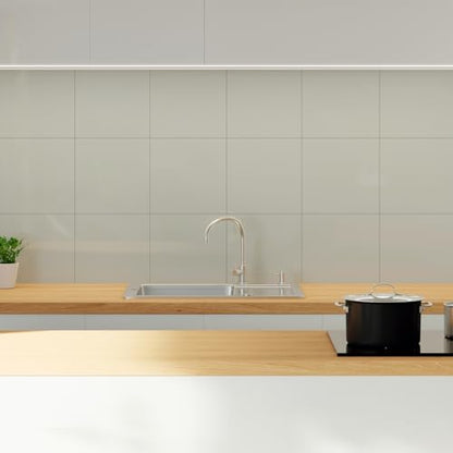 10 Sheets Peel and Stick Backsplash, 11.8"x11.8" Stick on Backsplash Tile Stickers Self Adhesive Backsplash Tile for Kitchen Bathroom Laundry Room - color: White, size: 10 Pack