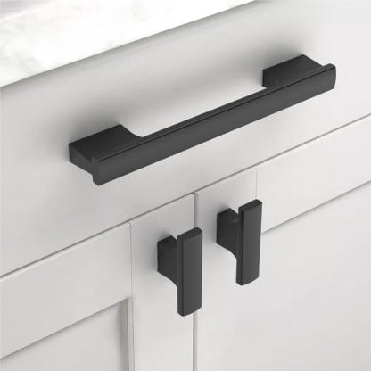 Asidrama 25 Pack Matte Black Kitchen Cabinet Knobs Dresser Knobs Drawer Knobs Cabinet Hardware Zinc Knobs for Dresser Drawers - color: Matte Black, style: 25 Pack